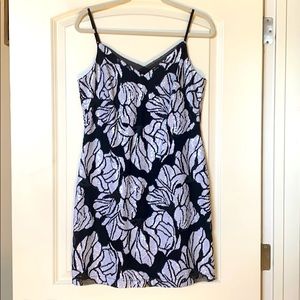 WHBM White black dress Sz 6 sequins NWT